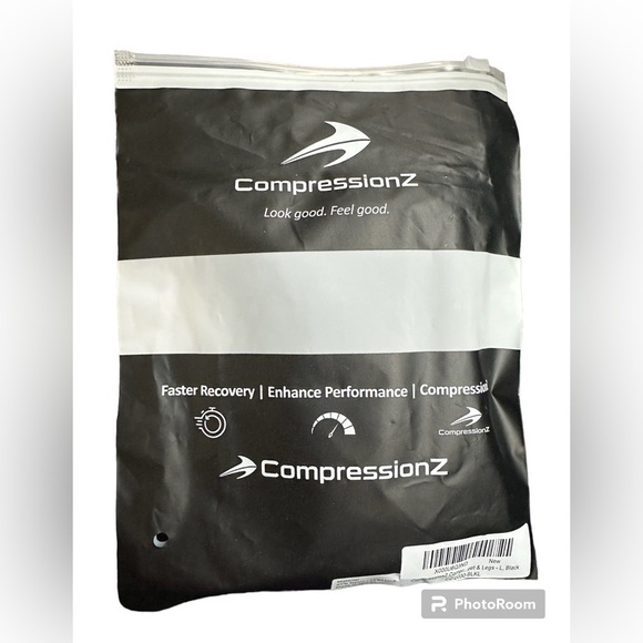 Compressionz black compression socks NWT - Picture 2 of 3